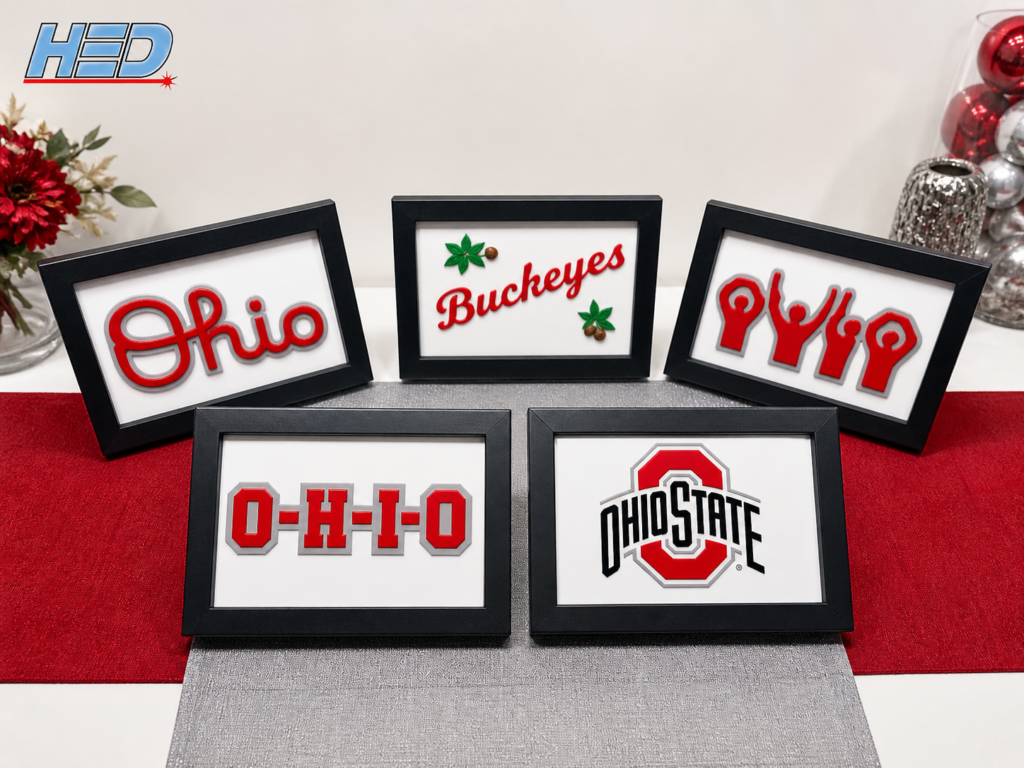 Acrylic Framed Signs for Ohio State Parties